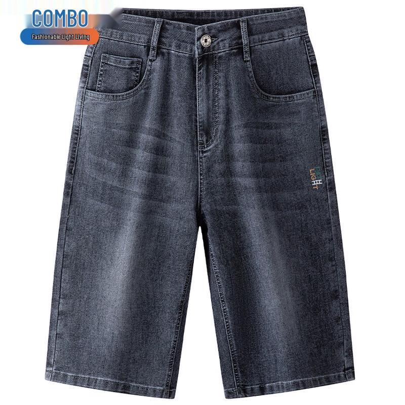 

Men s Loose Straight Fit Summer Denim Shorts 38