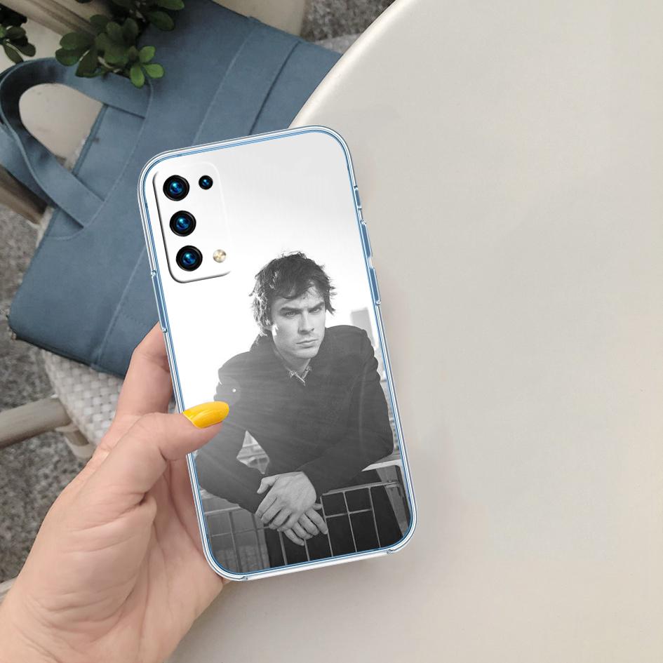 Vampire Diaries Damon Transparent Phone Case for Motorola Moto G40 G04 G05 One Ace Action Fusion + Plus Hyper Macro Vision Zoom
