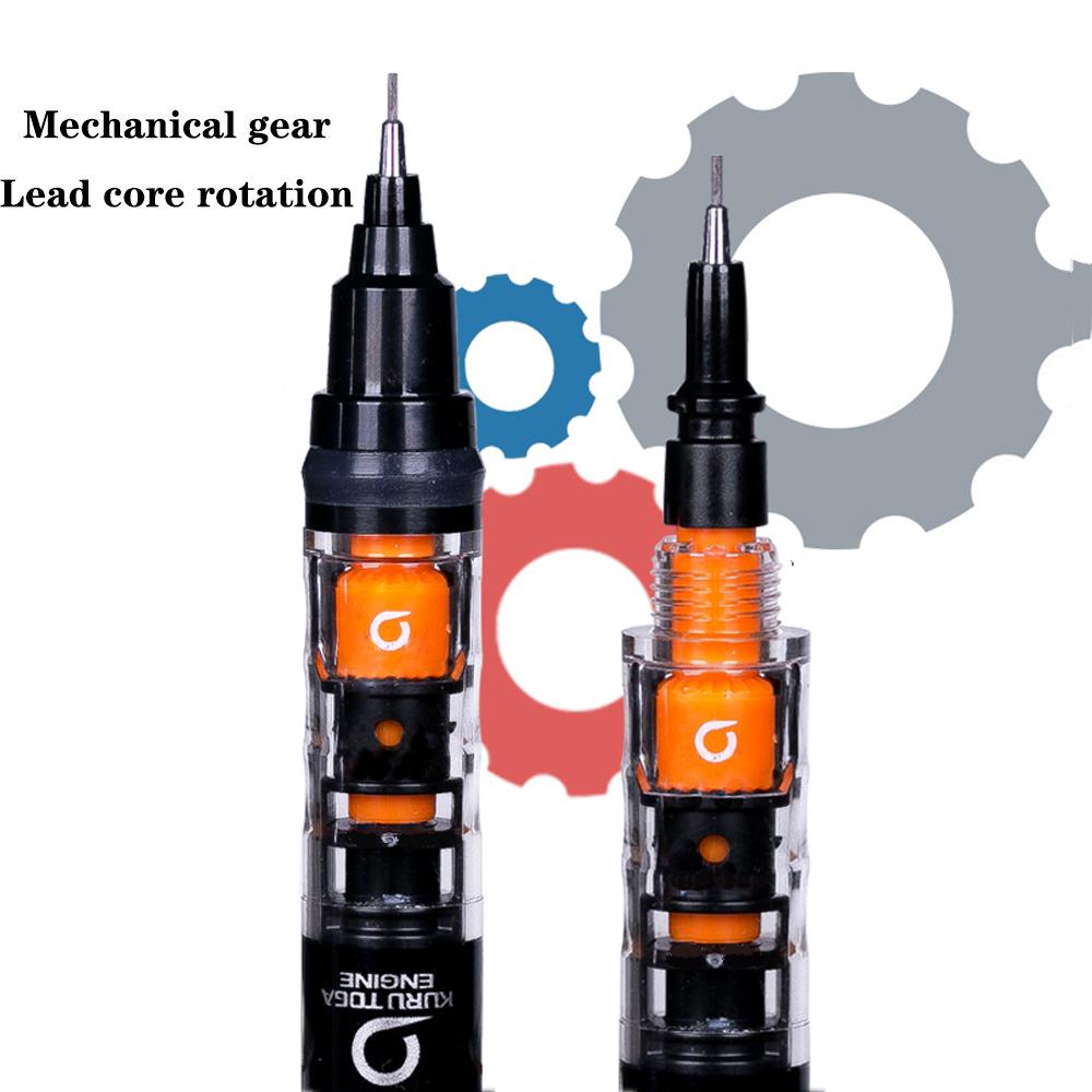 UNI Kuru Toga Druckbleistift M5-452 Zeichenbleistift 0,5 mm Niedriger Schwerpunkt Automatische Drehung Schulbedarf Schreibwaren