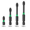 10 Pieces Magnetic Screwdriver Bit Set S2 Alloy Steel Tempered Construction Electric Power Driver Bit Set for Woodworking