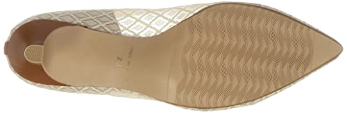Carino CALF33016 Women's Beige Pumps, Size 23.0 cm
