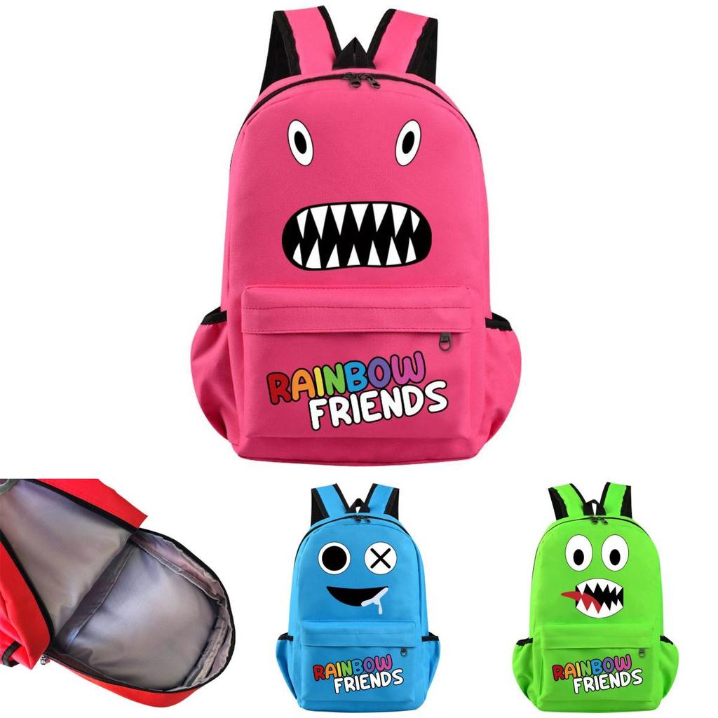 Roblox Rainbow Friends Rucksack mit großem Fassungsvermögen für Reisen, Schule und mehr