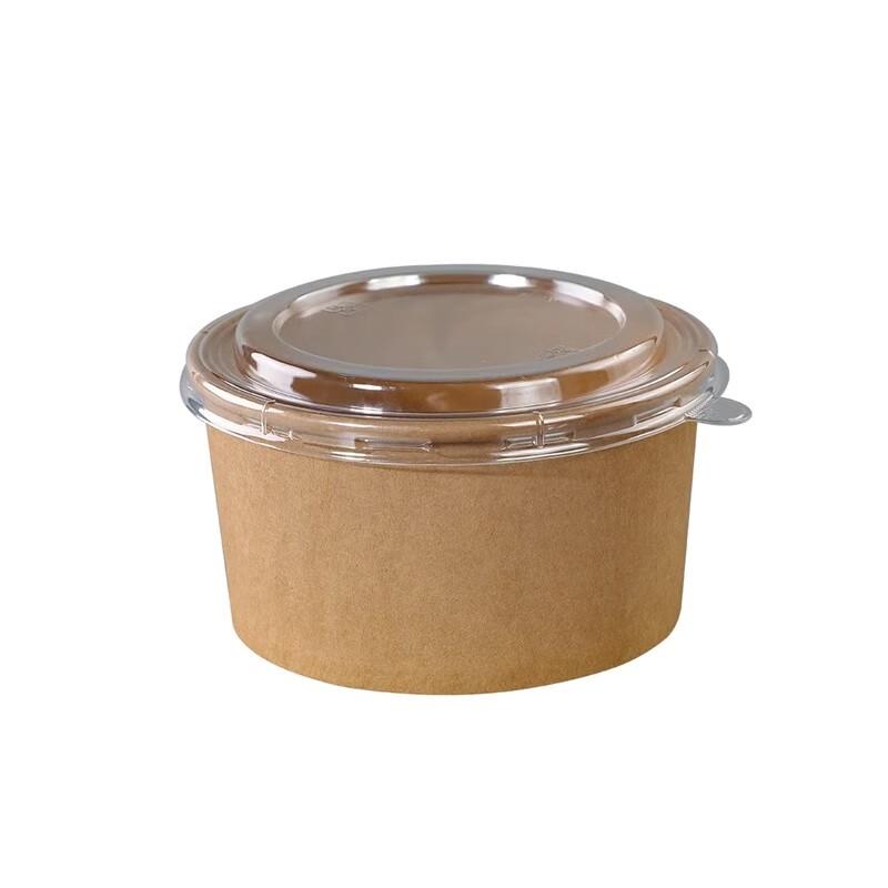 Einweg-Kraftpapier-Takeaway-Boxen mit PP-Deckeln