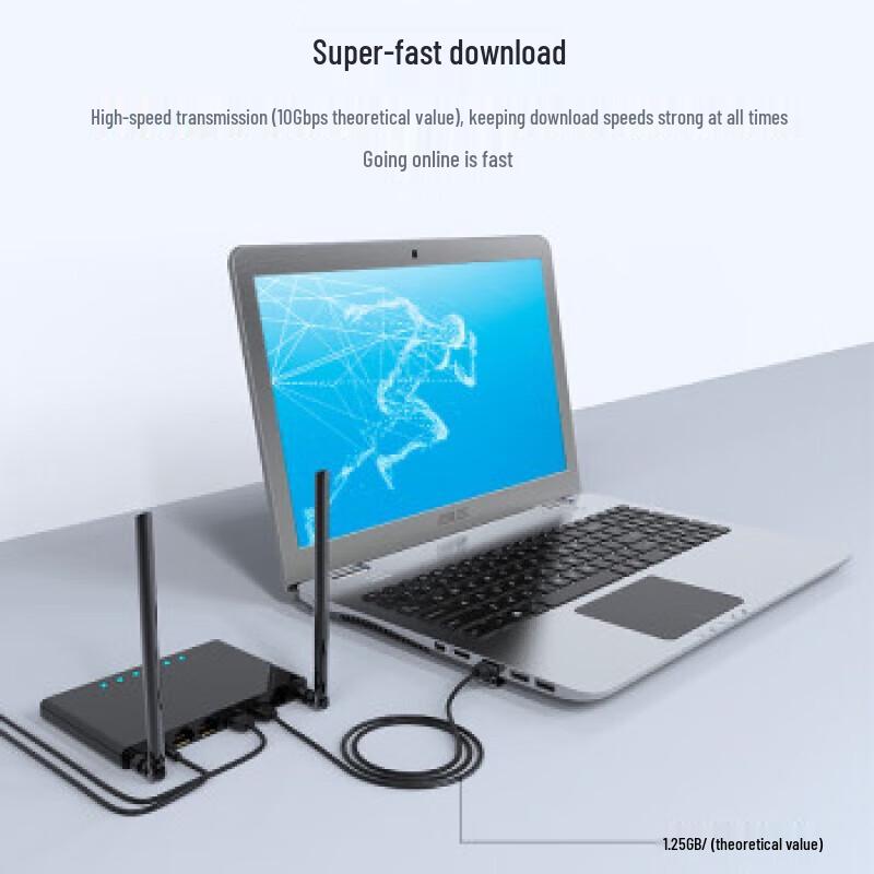 Shengwei CAT6A 10 Gigabit Slim Ethernet Patch Cable