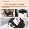 550ML Stainless Steel Tea Coffee Cup Double-Wall Insulated Cup Coffee Mug Keeps Cold and Heat Thermal Mug Sealed Drinking Cup