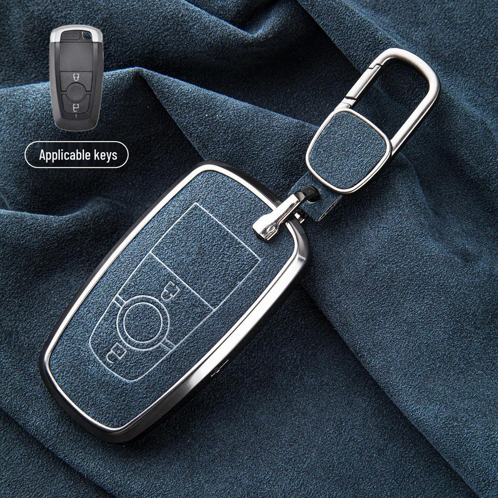 Premium Sheepskin Key Cover for Ford Explorer ST, Edge L, Mondeo EVOS