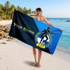 Bristol Rovers Custom Beach Towel, Personalized Name Text Print, Football Logo Soft Quick‑Dry Towel Holiday Gift