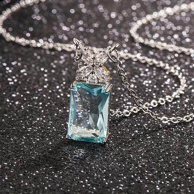 Design Zircon Pendant Necklace, Simple Temperament, Women'S Gift