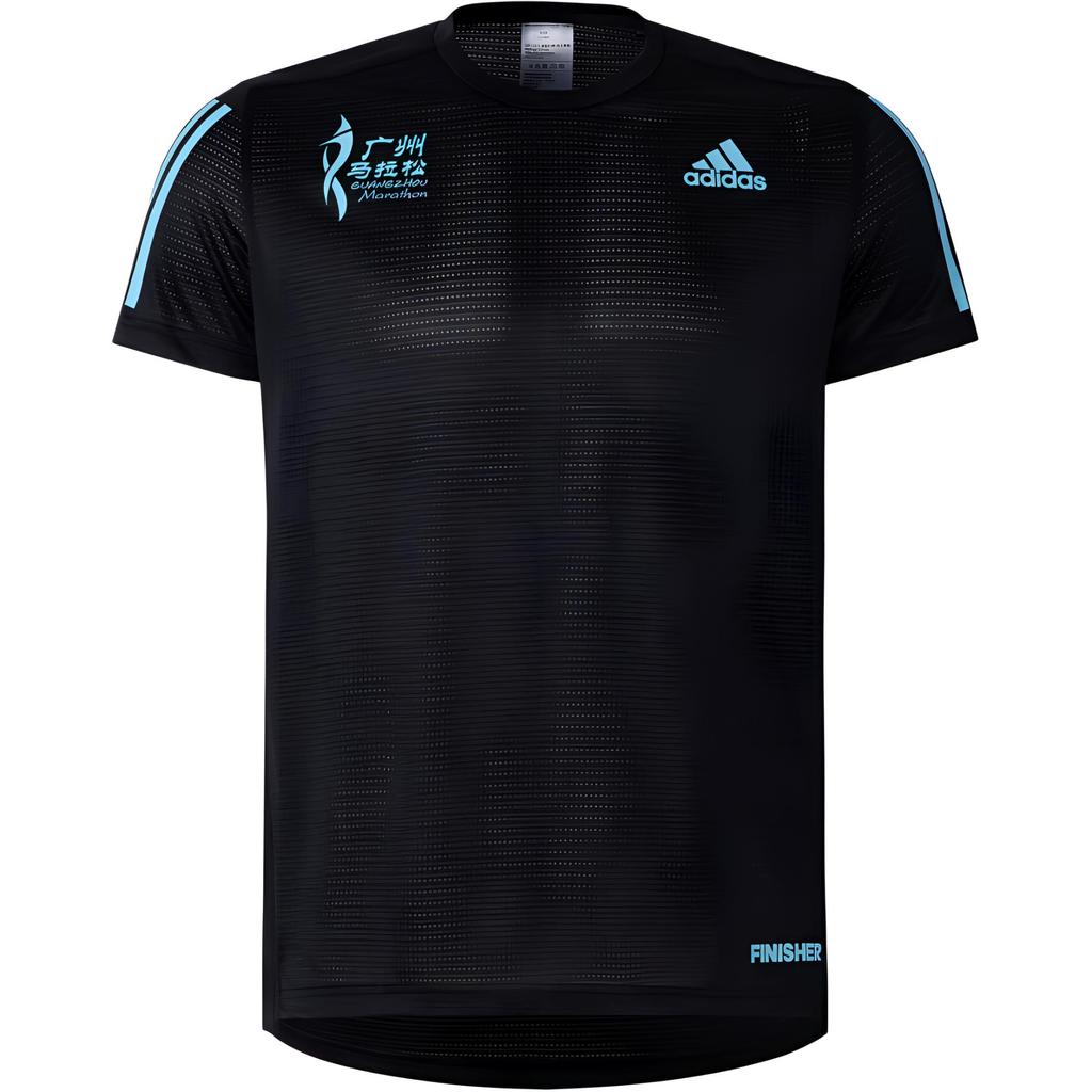 Adidas Own The Run Tee Guangzhou Marathon Collaboration Running Short Sleeve T-Shirt Men Tops Black HZ7707