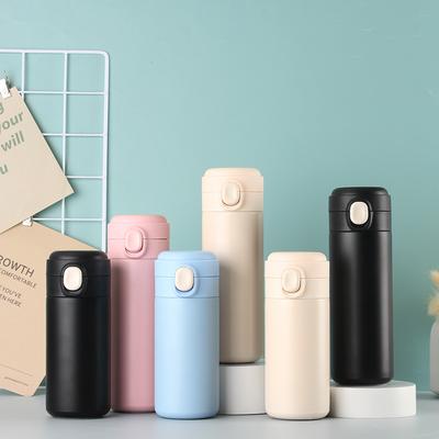 Simple Stainless Steel Portable Bounce Cover Pea Cup Creative Gift Cup Mini Small Capacity Thermos Cup