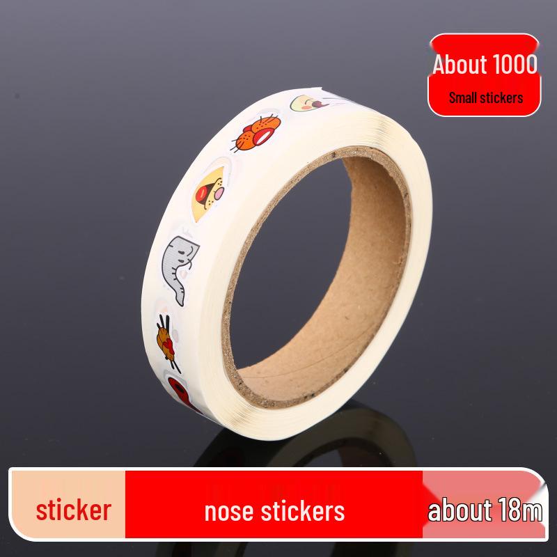Kids' DIY Colored Eye Stickers for Crafting: Animal-Themed Black and White Eyeballs