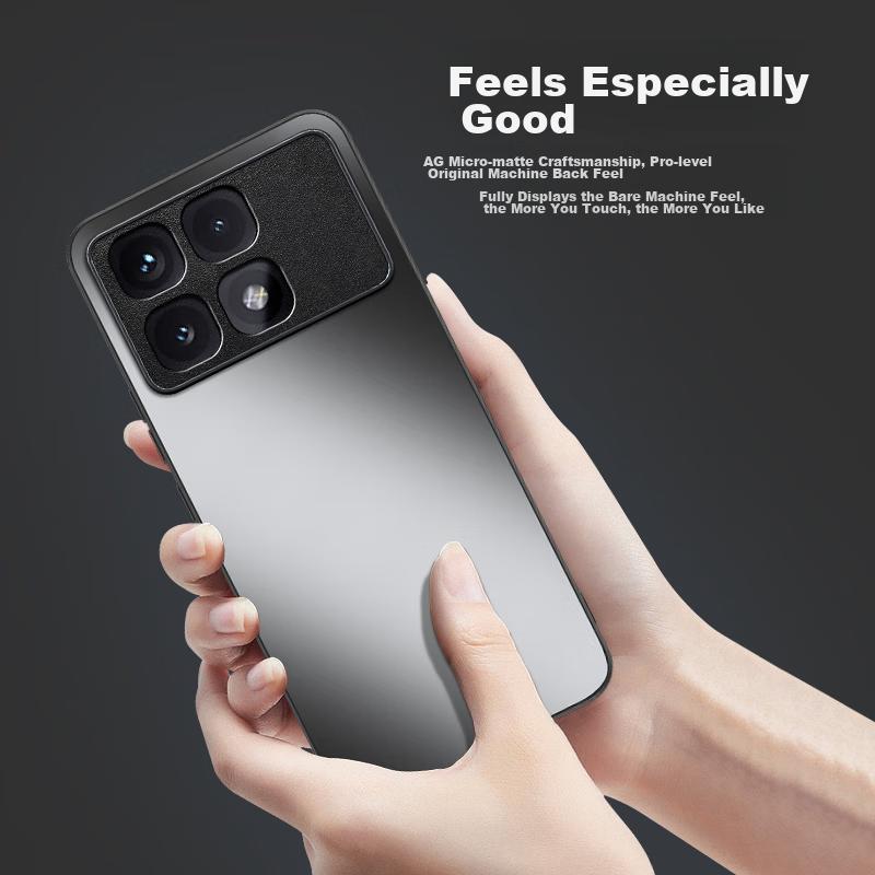 Phone Case for Xiaomi Redmi K70 Pro, Xiaomi Redmi K70 Ultra Frosted Full Coverage Ultra-Thin Shockproof Anti-Fingerprint - Graphite Black