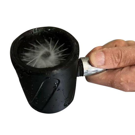 Ruční sprchová hlavice s vysokým tlakem 3D tištěná proplachovací čisticí spirálová tryska pro muže Koupelnové doplňky