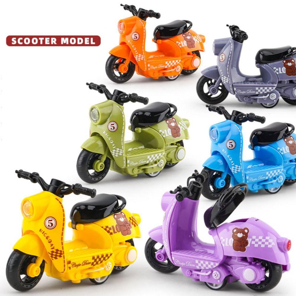 Diecast Zinc Zinc Alloy Motorcycle Model Miniature Motorcycle Pull Back Toy  Home Decoration