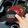 AQ1 2Pcs Non-slip Car Water Cup Pad Fur Drink Coaster Holder For Z1 A1 A2 A3 A4 A5 A6 A7 A8 Q1 Q2 Q3 Q4 Q5 Q6 Q7 Q8 TT RS3 RS7