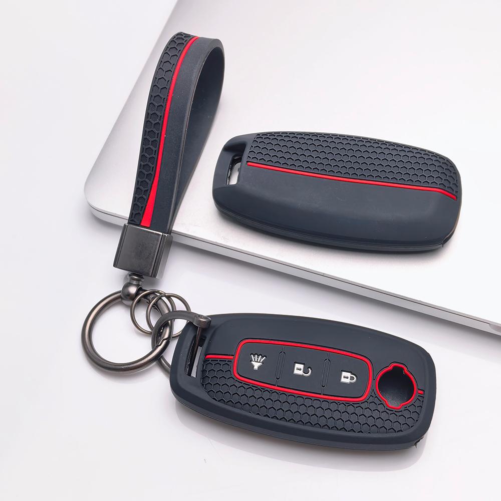 Key Fob Cover for Nissan Altima Sentra Models Rogue Murano Protect Your with Keychain Anti-Scratch Surface Shockproof Structure Soft Grip Texture