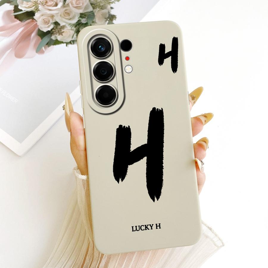 For Tecno Camon 50 Pro 4G Case Cover Lucky A-Z Letters Soft Silicone Coque Phone Case For Tecno Camon50 50Pro CN5C N5c Cases