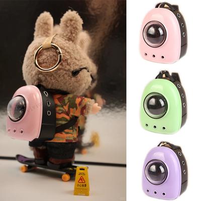 Für 17cm Labubu Outfits 1:12 Puppenhaus Simulation Mini Haustier Katze Weltraumrucksack Szene Ornament Puppenzubehör DIY Puppenspielzeug