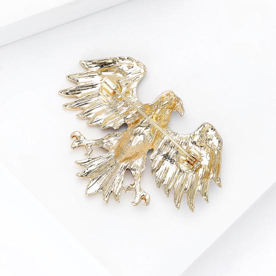 Bald Eagle Brooch for Men And Women Patriotic Enamel Alloy Lapel Pin