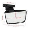 1 Coppia Specchietto Retrovisore Universale Pieghevole Laterale per Golf Cart Regolabile