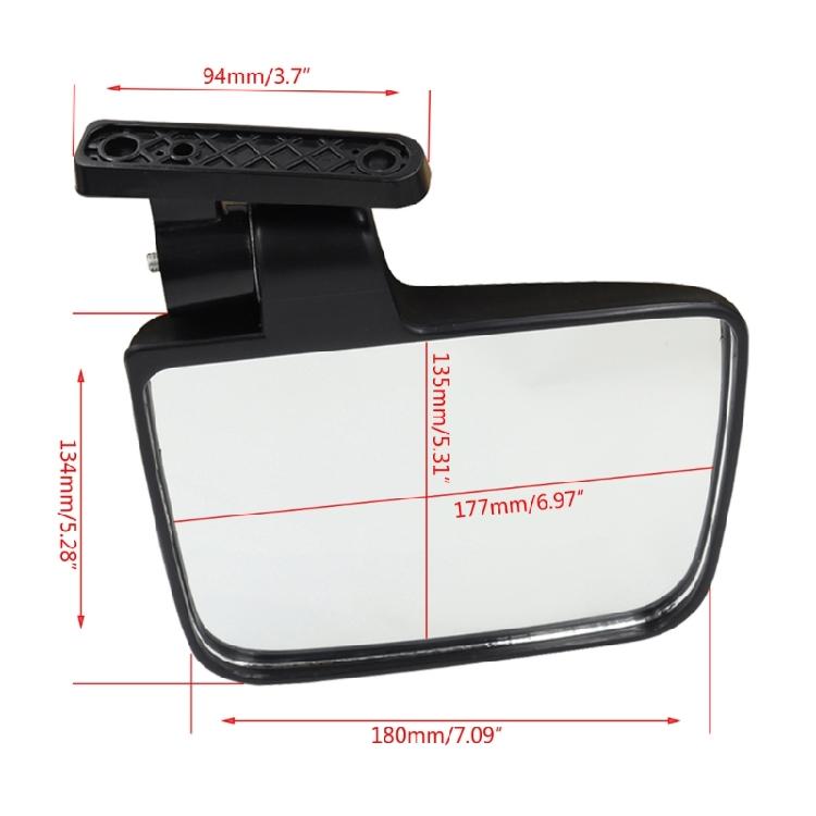 1 Coppia Specchietto Retrovisore Universale Pieghevole Laterale per Golf Cart Regolabile