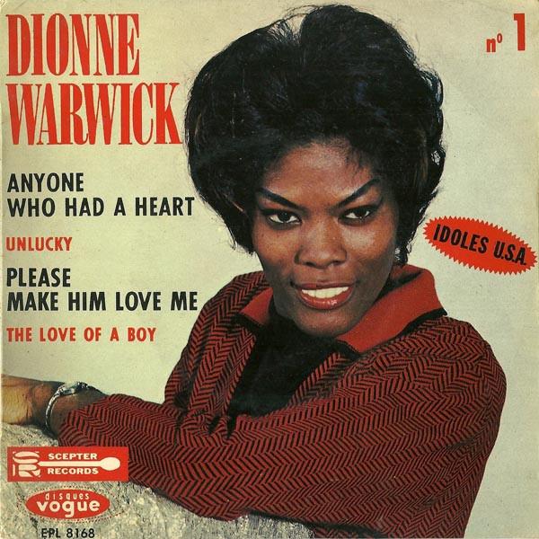 

7inch Record DIONNE WARWICK - Anyone Who Had A Heart EPL8168 Disques Vogue 1963 France Soul/Funk Used