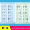 Within 10/20/50/100 Learning Math Training Books Addition Subtraction Mathematics Workbook Arithmetic Exercise Books