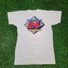 VTG 80er Radio 24 Schweiz T-Shirt Herren XS Single Stitch Schmal Lang