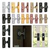 Barn Door Latch Zinc Alloy 90 Degree Room Door Latch Durable Sliding Lock Gate Latch for Shed Barn Outdoor Bedroom Window