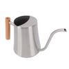 Indoor Watering Can 1L with Long Spout Wood Handle Metal Small Water Can Pot for House Bonsai Plants Garden Flower