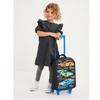 Smiggle Cartoon Backpack for Primary Students with Name Card & Trolley