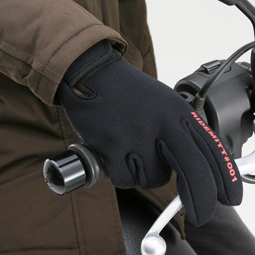 Daytona RIDEMITT Motorcycle Gloves Spring/Summer/Autumn Neoprene Sharkskin Gloves 001 Black L Size 67980