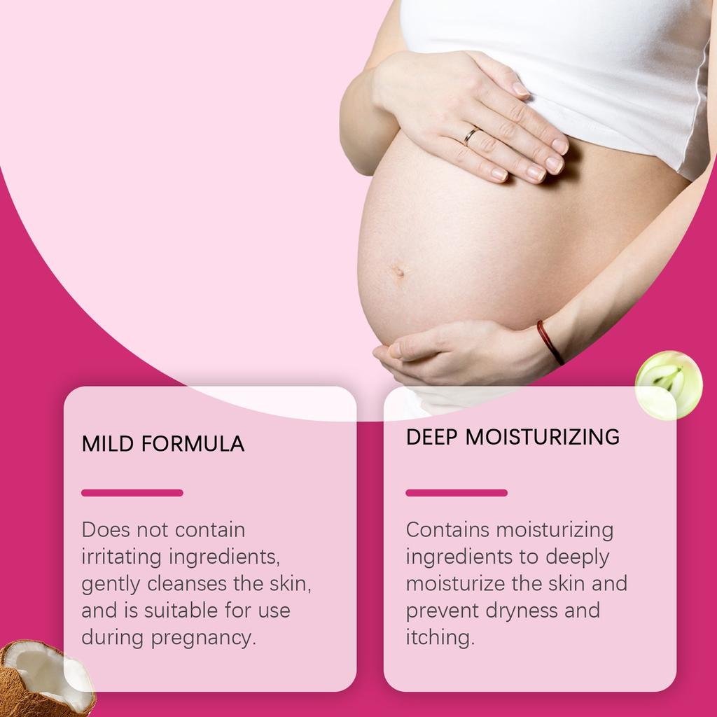 Pregnancy Shower Gel, Moisturizing Body Wash Lightens Lines And Smooths Skin Gentle Without Irritation,100ML