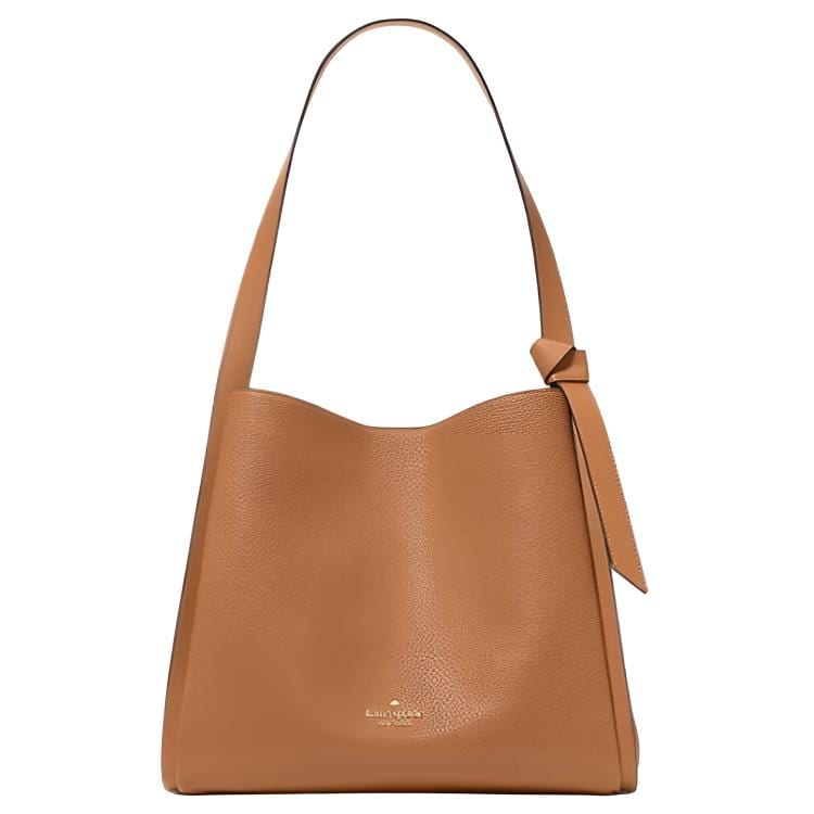 Kate Spade Knott Leather Shoulder Bag Women's Brown KM663-200