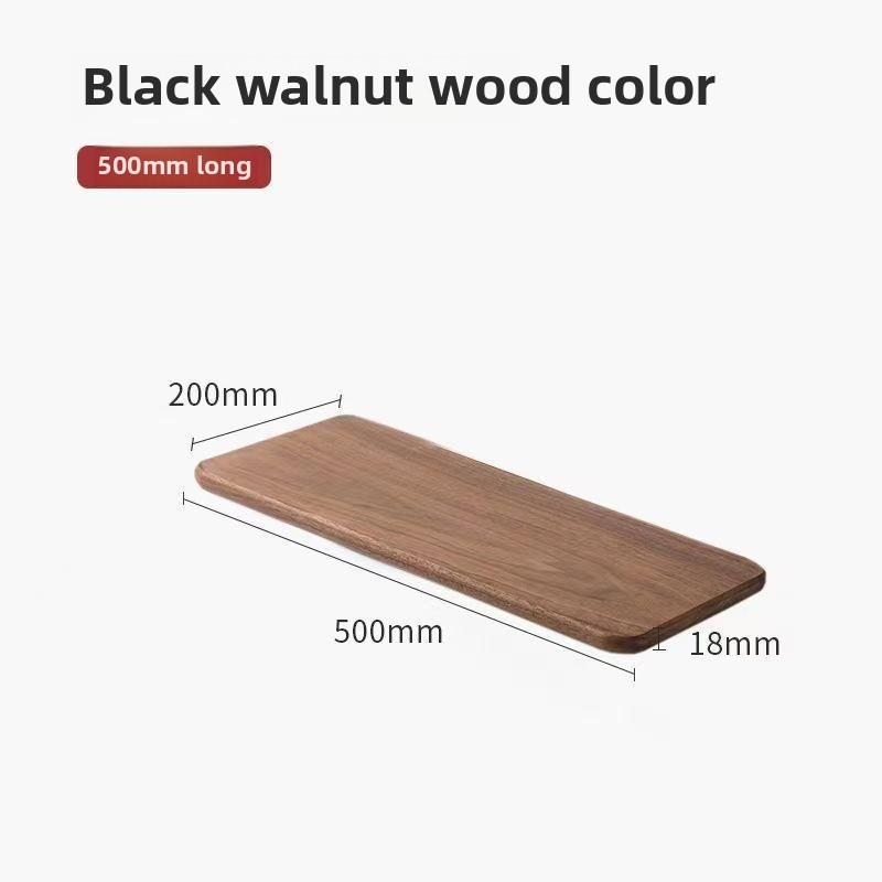 Solid Wood Flat Board Wall Mount Storage Rack Flat Partition Walnut Hanging Rack Room Decoration Storage Board