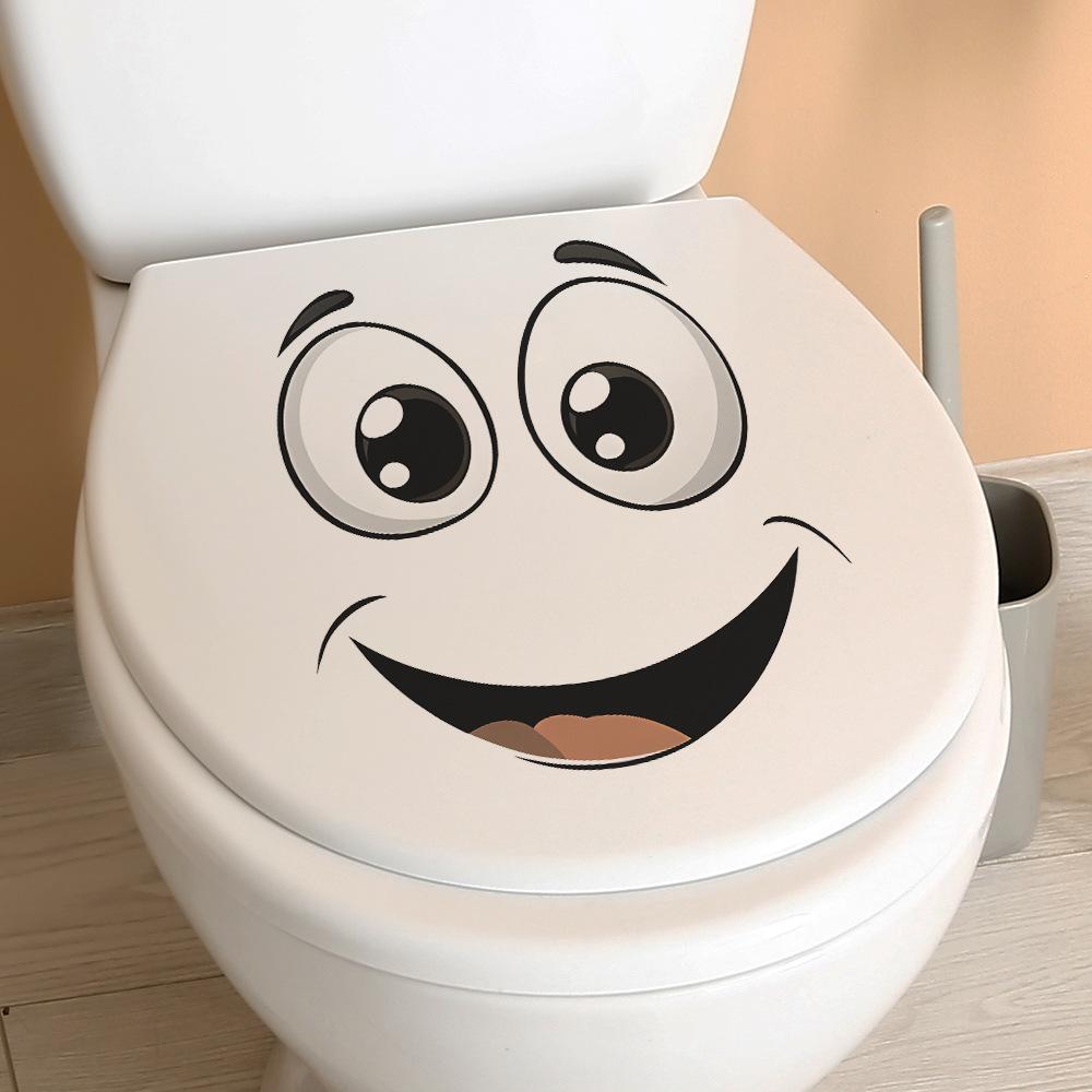 Creative Big Eyes Quirky Expression Bathroom Bathroom Decoration Wall Stickers