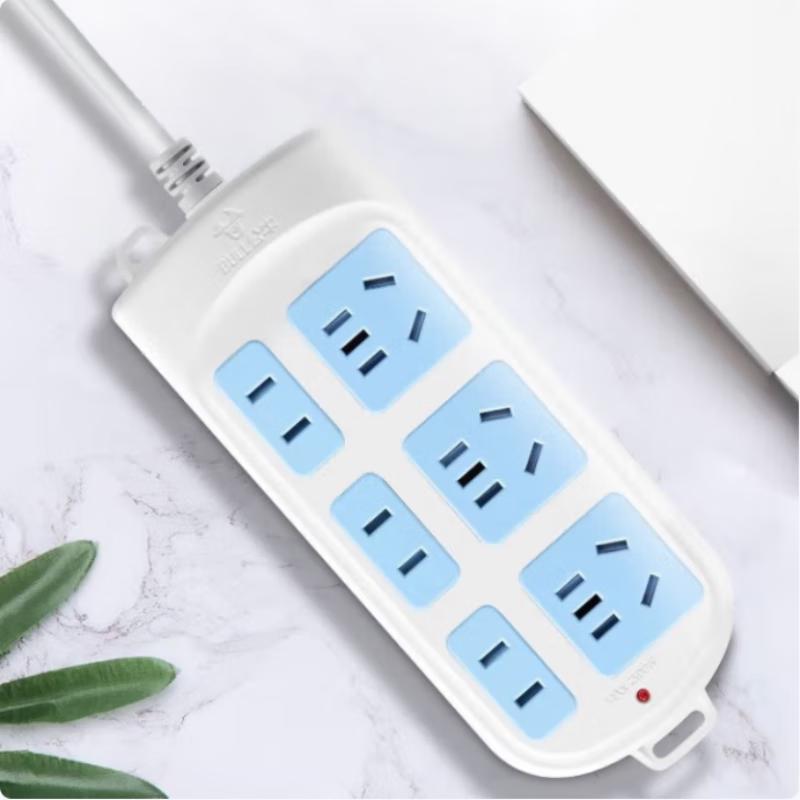 BULL GN-102 6-Outlet Power Strip 1.8m CN plug (adapter included)