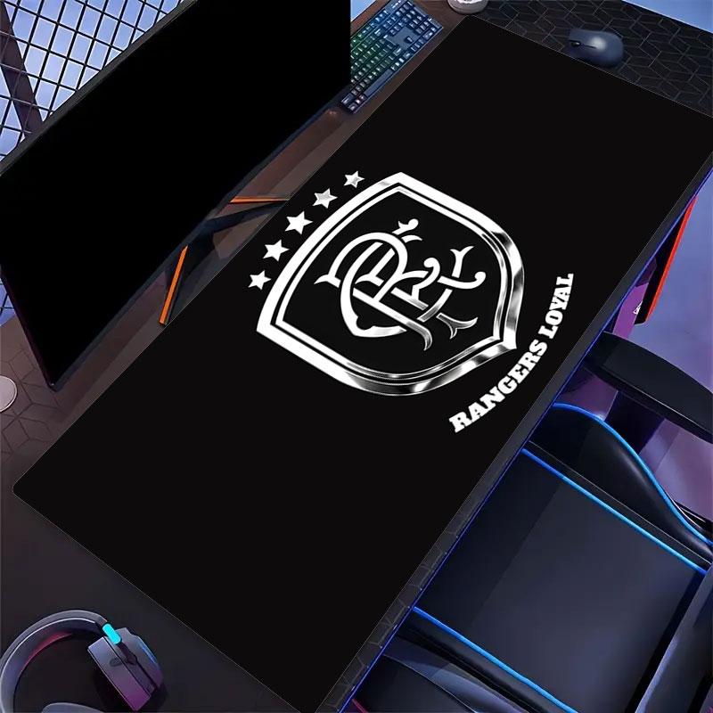 Rangers FC Mouse Pad, Large Gaming Desk Mat, Non-slip XXL Mousepad for Laptop & Tablet, Mini PC Playmat with Stitched Edges