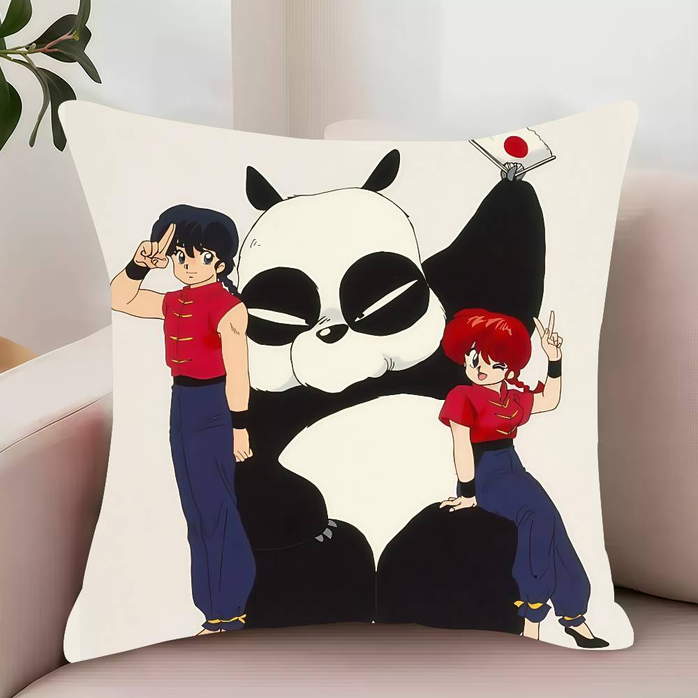 

Anime R-Ranma One Half Pillow Case Decor Protective Covers Comfortable Soft For Sofa Living Room Home Office 12x12Inch