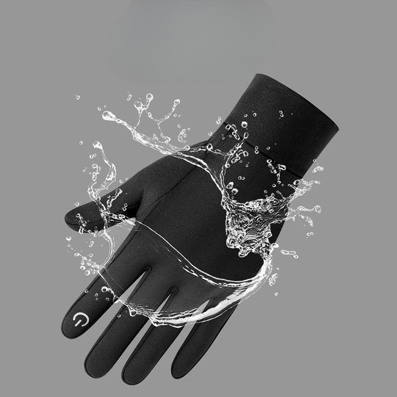 Warm Gloves for Winter Touch Screen for Men and Women Cycling Sports Plus Velvet Windproof Waterproof Skiing Outdoor Cold Proof Gloves
