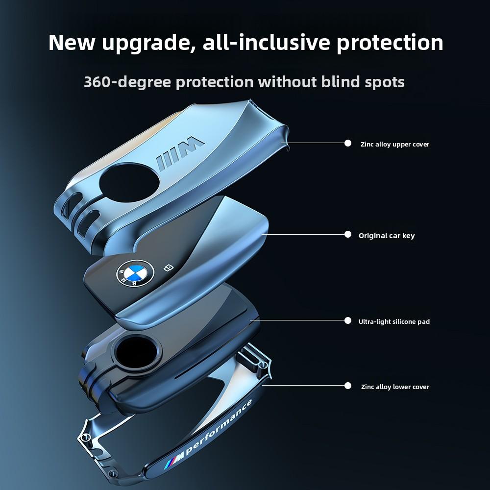 Funda de aleación para llave de coche, accesorios protectores para BMW X1 U11 X7 G07 XM G09 i7 7 Series G70 LCI iX I20 U06 G81