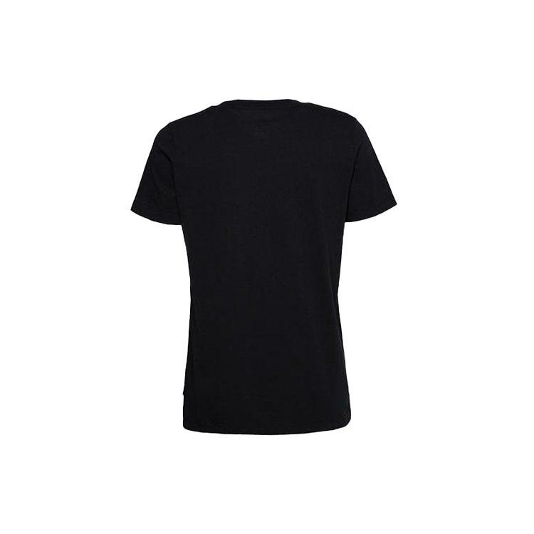 Converse Drop Shoulder Sleeve T Shirt Women's Black 10018143001