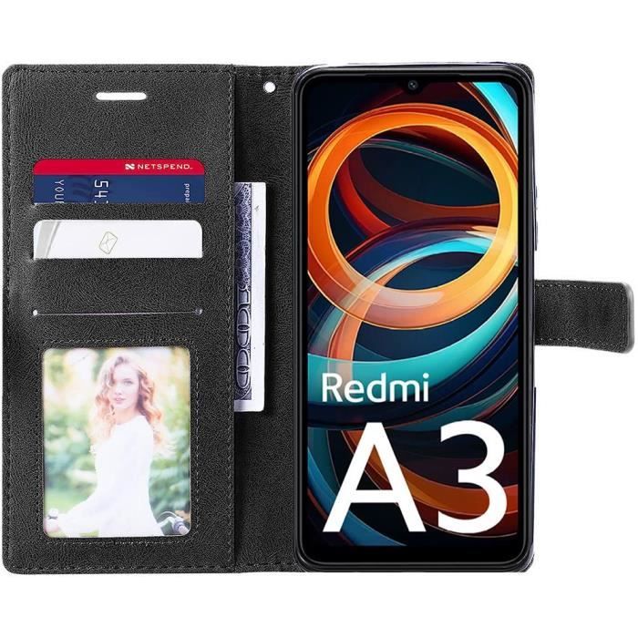 Coque - E.F.CONNECTION - pour Redmi Note 13 Pro 5G - Cuir Synthétique - Porte-Cartes - Support Réglable
