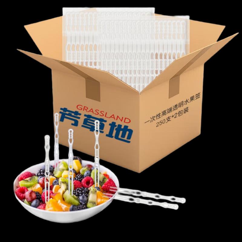 Disposable Transparent Fruit & Dessert Forks