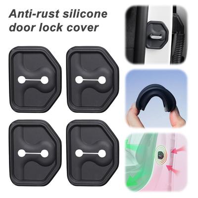 Car Door Lock Anti-collision Silicone Shock Absorbance Case Door Lock Button Mute For Volvo S60/90 XC40/60/90 V40/60/90 EX3 W9Y8