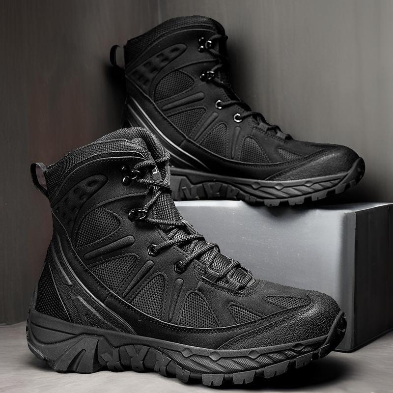 2025 Tactical Military High-Top Combat Boots - Outdoor & Desert Work Mountaineering Shoes