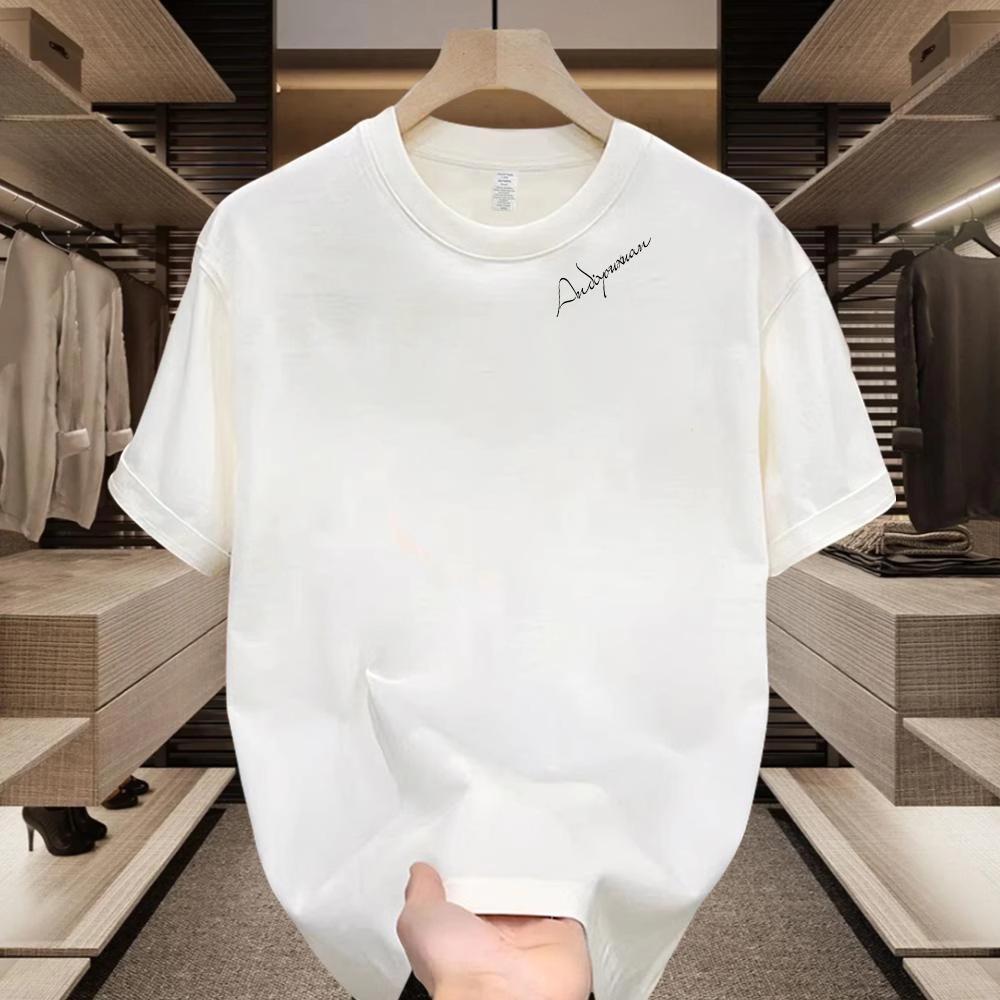 Couples Cotton T-Shirt Short Sleeve Black White Tops Breathable Comfortable Soft Casual Sport Tees