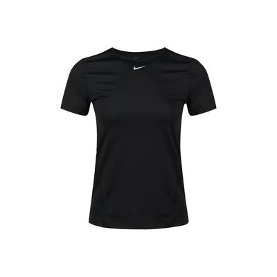 Pro Mesh Dri-Fit Slim-Fit Breathable Quick-Dry Training Short-Sleeve T-Shirt Women Tops Black AO9952-010