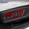 Carbon Fiber Seat Adjustment Panel Sticker for Hyundai Tucson NX4 2022-2025 LHD RHD Interior Decal