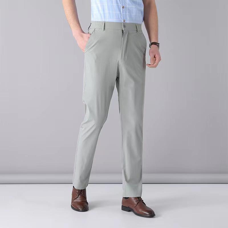 Men Solid Boutique Suits Pants Male Formal Wear Wedding Dress Trousers Quality Men British Style Business Casual Suit Pants